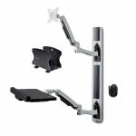 Startech - StarTech.com Wall Mount Workstation, VESA Mount For 32 Monitors (22lb/10kg), Fully Articulating Arms For Single Monitor Mount &