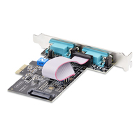 Startech - StarTech.com 2-Port Serial PCIe Card, Dual-Port PCI Express to RS232/RS422/RS485 (DB9) Serial Card, Low-Profile Brackets Incl., 