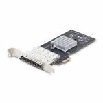 Startech - StarTech.com 4-Port GbE SFP Network Card, PCIe 2.0 x2, Intel I350-AM4 4x 1GbE Controller, 1000BASE Copper/Fiber Optic, Quad-Port Gigabit Ethernet NIC, Desktop/Server Backplanes - Windows and Linux Compatible