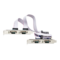 Startech - STARTECH.COM 4-Port Serielle PCIe Karte PCI Express zu RS232/RS422/RS485 DB9 Serielle Karte 16C1050 UART ESD Schutz Windows/Linu