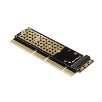 Axagon - Axagon PCI-E 3.0 16x - M.2 SSD NVMe. Up to 80mm Schnittstellenkarte/Adapter Eingebaut (PCEM2-1U)