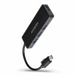 Axagon - Axagon HUE-G1C Schnittstellen-Hub USB 3.0 (3.1 Gen 1) Type-C 5000 Mbit/s Schwarz (HUE-G1C)