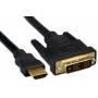 Microconnect - Microconnect HDMI - DVI-D (15m) 15m HDMI DVI-D Schwarz (HDM1918115)