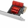 Axagon - Axagon PCES-SA6 Schnittstellenkarte/Adapter Eingebaut SATA (PCES-SA6)