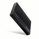 Axagon - EE25-GTR USB-C 3.2 Gen 2 - SATA 6G, 2.5 externes Festplattengehuse, geriffelt - schwarz (EE25-GTR)