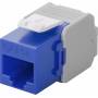 Wentronic - Wentronic Goobay CAT 6a KeyStone RJ45 Jack,ungeschirmt, 500MHz, Blau-Wei (90688)