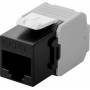  "Wentronic Goobay Cat 6a Keystone Rj45 Jack, Ungeschirmt, 500m-Wentronic Goobay CAT 6a KeyStone RJ45 Jack,ungeschirmt, 500MHz, Schwarz-Wei (90692)--"