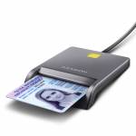 Axagon - CRE-SM3T USB Smart card Flat (CRE-SM3T)