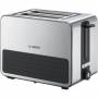 Bosch - Haushalt TAT7S25 Toaster mit eingebautem Brtchenaufsatz Edelstahl, Schwarz