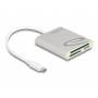 Delock - Card Reader USB Type-C fr Compact Flash, SD