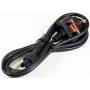 Microconnect - - Stromkabel - Stromversorgung zu IEC 60320 C5 - 3 m - Schwarz - Grobritannien