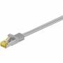 Wentronic - GoobayCat.7 Rohkabel Patchkabel, S/FTP (PiMF), Grau, 0.25 m - LSZH halogenfrei, Kupfer, RJ45 Stecker (91567)