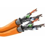 Wentronic - GoobayCat.7 RohkabelA Duplex-Netzwerkkabel, S/FTP (PiMF), Orange, 100 m - CU, AWG 23/1 (solid), LSZH (91891)