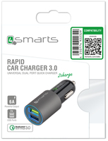 4smarts - 4S464458 - Auto - Lightning - 12 V - 3,1 A - Schwarz (464458)