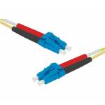 Exertis Connect - LWL Patchkabel Eco, 9/125 m, OS2-Faser, LC Duplex Stecker/Stecker, gelb, 2,0 m UPC UPC-Schliff (392842)