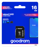 Goodram M1aa-0160r12 Speicherkarte 16 Gb Microsdhc Klasse 10 4