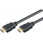 M-cab - Mcab HDMI STD. w/E cable 15m bk HDMI Standard Kabel with Ethernet,3D,HDMI Ethernet Channel HEC,Audio Rckkanal ARC,vergolde