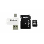Goodram - Speicherkarte mit Adapter und GoodRam Alles in einem M1A4-1280R12-Kartenleser (128 GB, Klasse 10, Adapter, MicroSDHC-Kartenleser