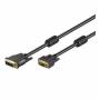 Wentronic - goobay - VGA-Kabel - HD-15 (M) bis DVI-A (M) - 2,0m - Daumenschrauben - Schwarz (93260)