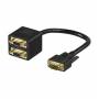 Wentronic - Goobay - VGA-Splitter - HD-15 (M) - HD-15 (W) - Flgelschrauben (93263)