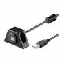 Wentronic - USB2.0 AA 200 CLIP II - 2m - USB A - USB A - Mnnlich/weiblich - Schwarz (93351)