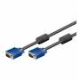 Wentronic - Goobay - Videokabel - HD-15 (M) - HD-15 (M) - 3,0m - Flgelschrauben - Schwarz (93369)
