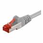 Wentronic - Goobay CAT 6 Patchkabel, S/FTP (PiMF), Grau, 0.25 m - CCA Kupfergemisch (93371)