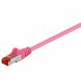 Wentronic - goobay - Netzwerkkabel - RJ-45 (M) zu RJ-45 (M) - 50cm - Paare in Metallfolie (PiMf) - CAT 6 - halogenfrei, geformt, ohne Haken 