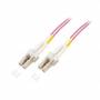 M-cab - mcab DUPLEX JUMPER LC/LC 50/125 - 2 OM4, LSZH, VIOLETT (7003402)