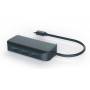 M-cab - Mcab 4 PORT USB 3.1 HUB - TYPE C USB 3.1, supports BC1.2 and Apple charging on the A ports nearest the captive cable, supports 3