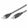 Wentronic - Goobay - USB-Kabel - USB Typ A, 4-polig (M) - USB Typ B, 4-polig (M) - 1,8m - Schwarz (93596)