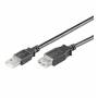Goobay - USB 2.0 AA 180 LC - 3m - USB A - USB A - Mnnlich/weiblich - Schwarz (93600)