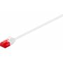 Wentronic - Goobay CAT 6 Slim-Patchkabel, U/UTP, Wei, 1 m - Kupfermaterial (93692)