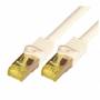 M-cab - McabCat.7 Rohkabel S-FTP-PIMF-LSZH-2.00M-WHI 10Gigabit Ethernet 600MHzCat.7 Rohkabel Patchkabel, 2xRJ45 Cat.6a Stecker geschirmt