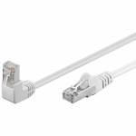 Wentronic - Goobay - Patch-Kabel - RJ-45 (M) - RJ-45 (M) - 25cm - Foiled Unshielded Twisted Pair (F/UTP) - CAT 5e - gepresst, glatt, 90-Grad