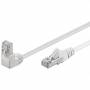 Wentronic - Goobay CAT 5e Patchkabel 1x 90 gewinkelt, F/UTP, Wei, 2 m - CCA Kupfergemisch, 1x RJ45-Stecker 90 (8P8C) (94179)