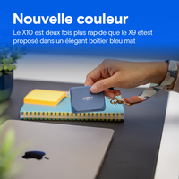 Crucial - X10 Portable SSD 2 TB, Externe SSD (blau, USB-C 3.2)