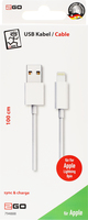 2go Usb Datenkabel - Weiss - 100cm Fr Apple 8-pin 1