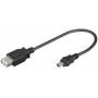 Wentronic - goobay - USB-Adapter - Mini-USB, Typ B (M) bis USB (W) - USB2.0 - 20 cm (95006)