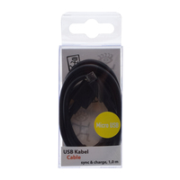2go Cable Micro-usb 1m Black 1