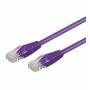 Wentronic - Wentronic goobay - Netzwerkkabel - RJ-45 (M) bis RJ-45 (M) - 25cm - UTP - CAT 5e - geformt - Violett (95202)