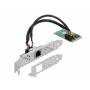  "Delock-DeLOCK Mini PCIe I/O PCIe full size 1 x RJ45 Gigabit LAN - Netzwerkadapter - PCIe Mini Card - Gigabit Ethernet x 1 (95266)-Delock-Hardware/Electronic"