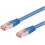 Wentronic - CAT 6-200 LC SSTP PIMF 2m - RJ-45 - RJ-45 - Mnnlich/mnnlich - Gold - 10/100/1000Base-T(X) - Blau (95492)