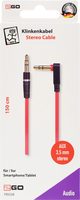 2go Cable 3, 5mm Aux 1, 5m Red 1