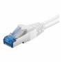 Wentronic - Goobay CAT 6a Patchkabel, S/FTP (PiMF), Wei, 1.5 m - LSZH halogenfrei, Kupfer (95609)