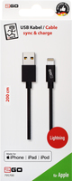 2go Usb Datenkabel-mfi Zert-anthrazit 200cm Fr Apple 8 1