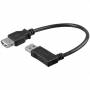 Wentronic - Goobay 95702-GB 0.3m USB A USB A Male Female Black USB cable