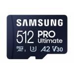 Samsung - SD microSD 卡 512GB 三星 SDXC PRO Ulti。(Class10) Adap 零售
