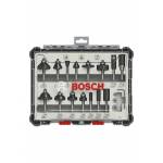Bosch - Set fresado Bosc 15 piezas v�stago mixto 1/4 | 2607017473