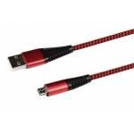 2go Cable Micro-usb 1m Red - USB Lade-/Datenkabel USB-A - Micro-USB 1m Nylon rot